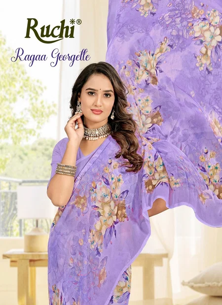 Ragaa Georgette 25 By Ruchi Printed Saree Suppliers In India